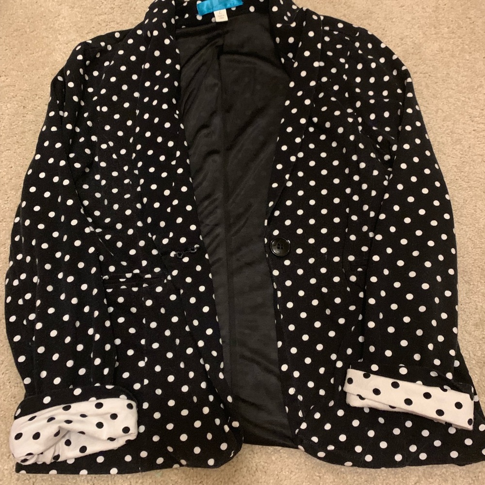 Reversible cuff blazer - Picture 3 of 7
